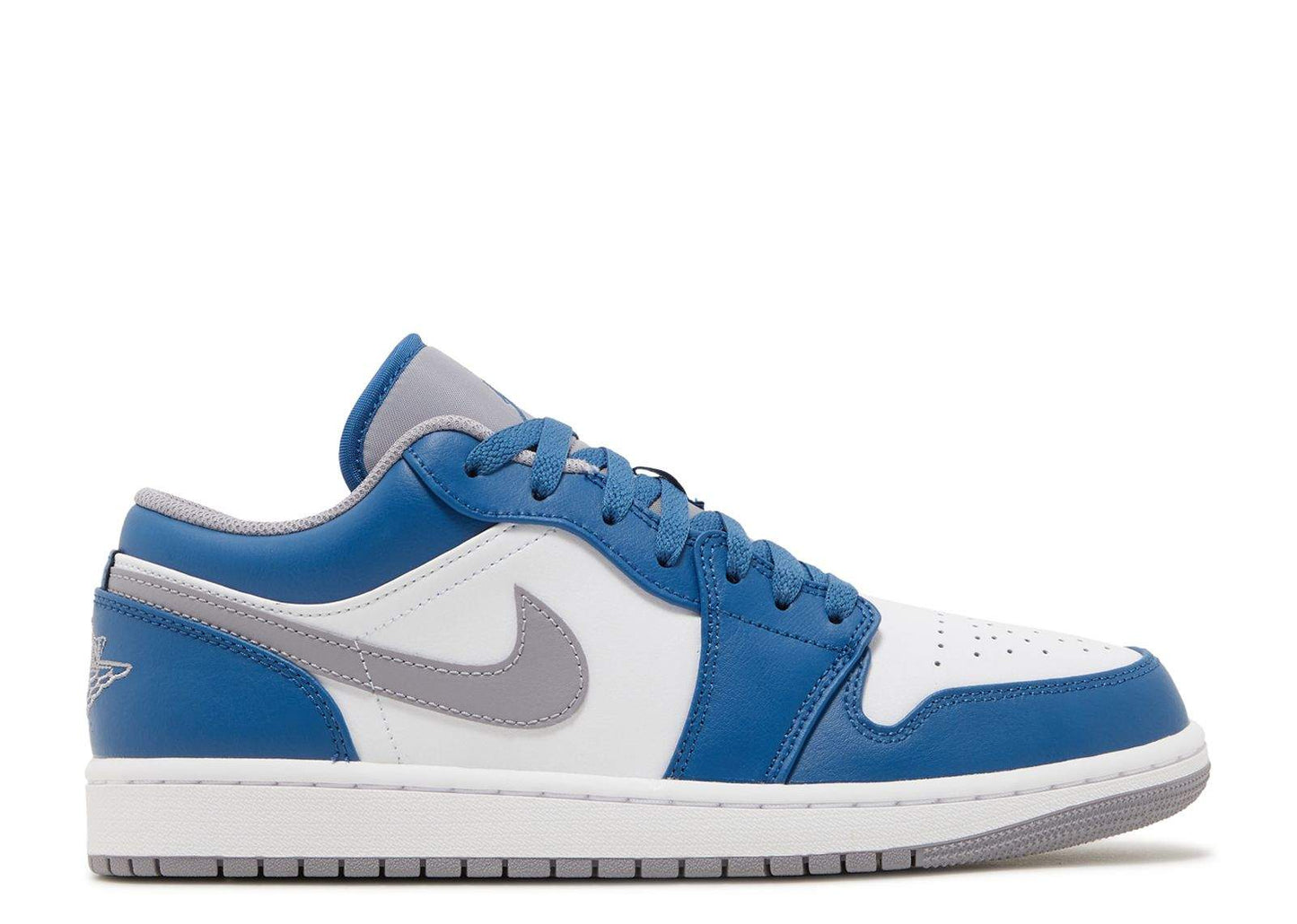 Air Jordan 1 Low ¡®True Blue Cement¡¯ Unfading Sneaker Sneakers - Cushioned S...