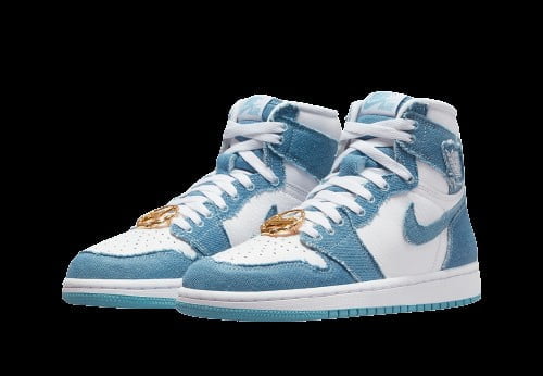 Air Jordan 1 High OG Denim Sneakers - Collector's Edition