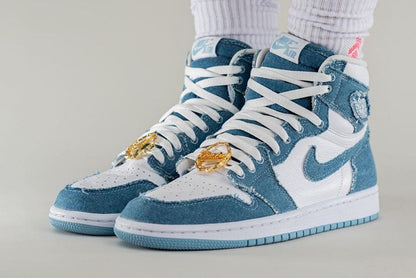 Air Jordan 1 High OG Denim Sneakers - Collector's Edition