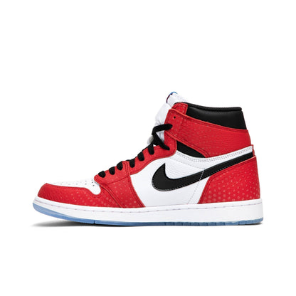 Air Jordan 1 Retro High OG Spider-Man Origin Story 555088-602 Sneakers - Heri...