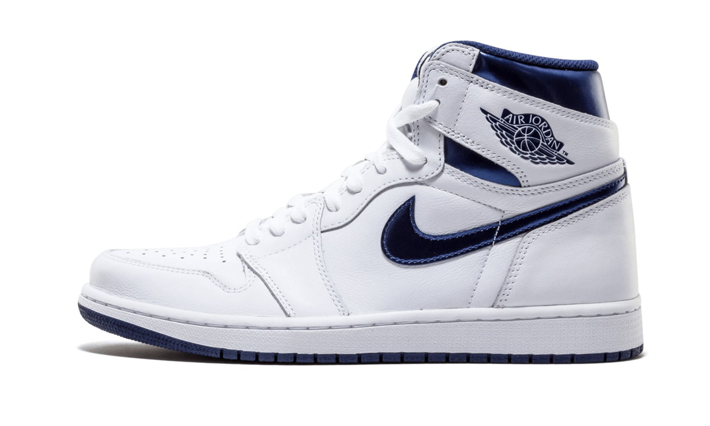 Air Jordan 1 Retro Metallic Navy Sneakers - Modern Classic
