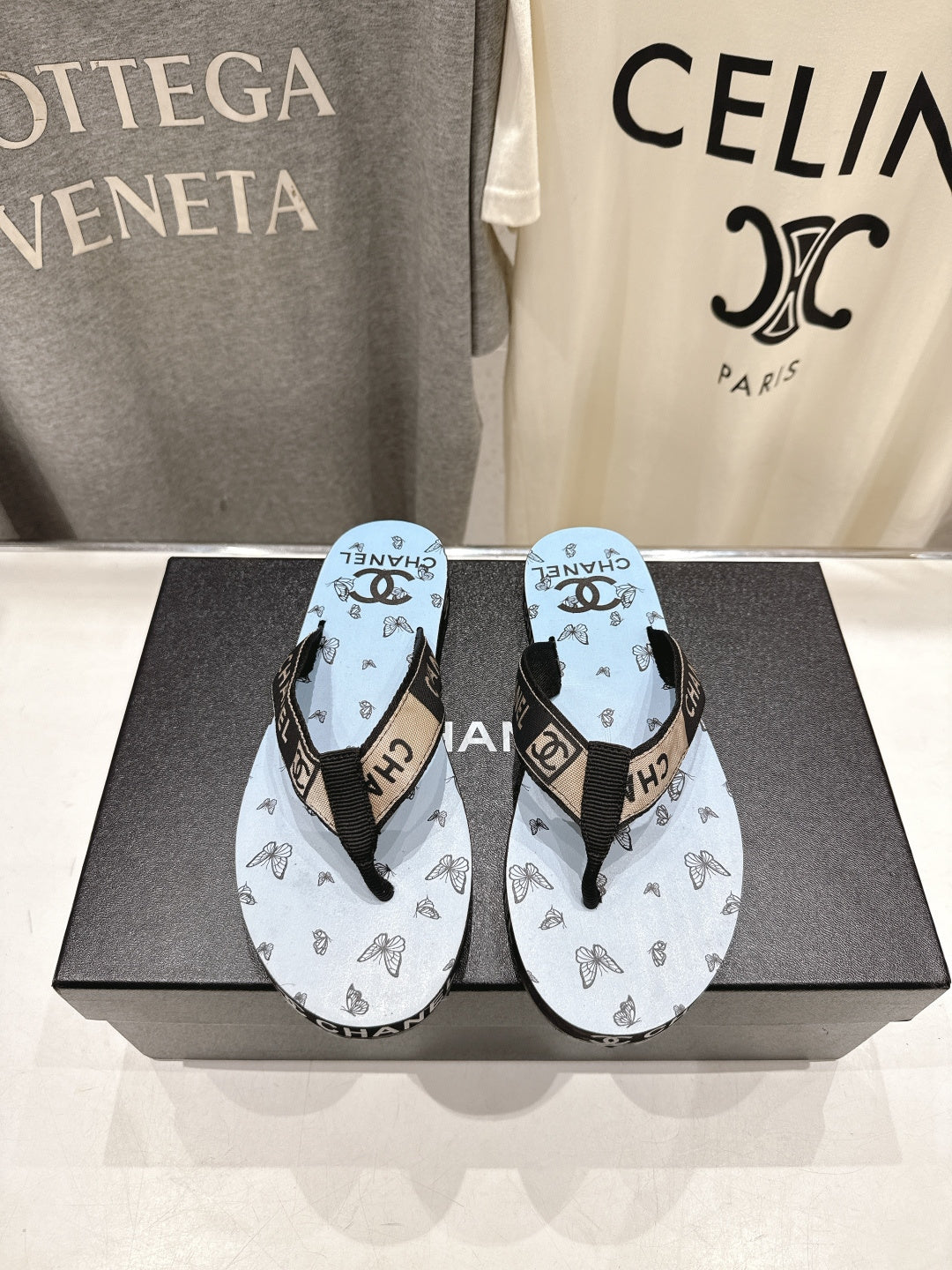 Chanel 2026 Thong Slipper Rubber Fabric 712991