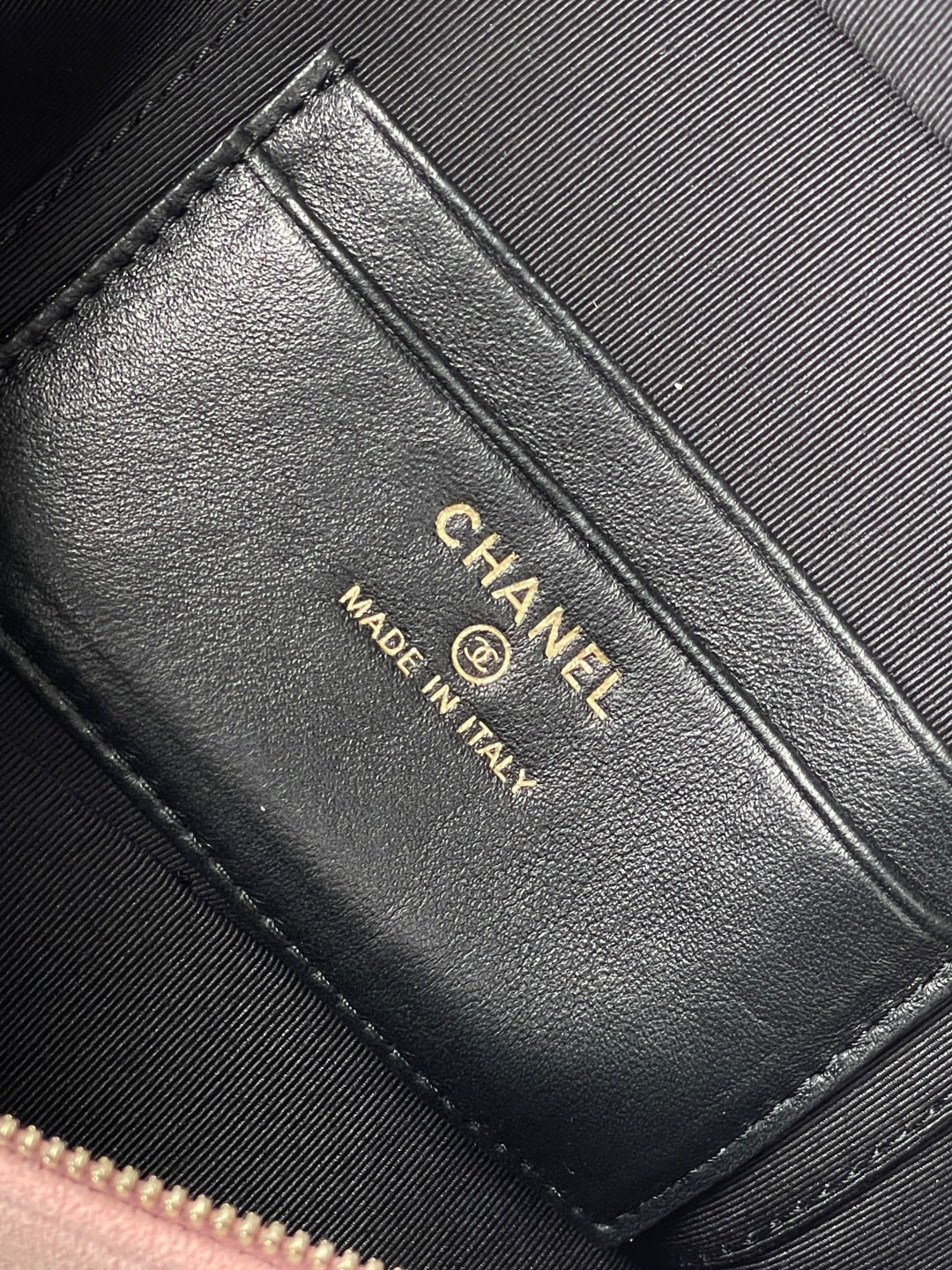 Chanel 2026 Vanity Bag 19.5cm Pink mix Black Suede Leather