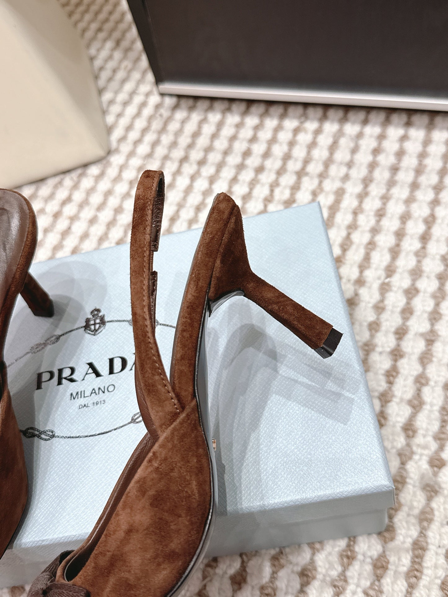PRA 2026S Slingback 70 Brown Suede 657737
