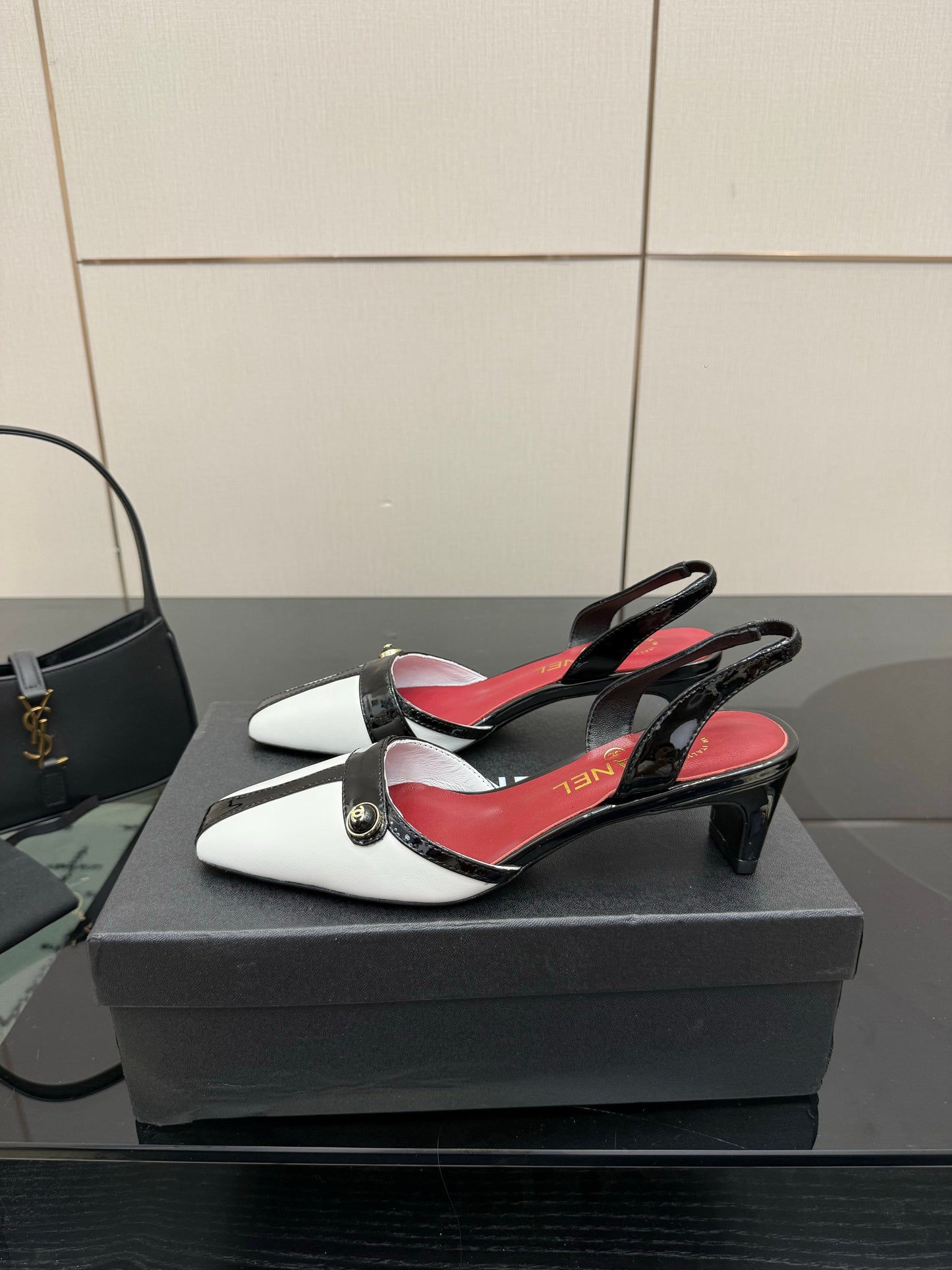 Chanel 2026 Slingback Shoes 50mm Patent Leather 791596