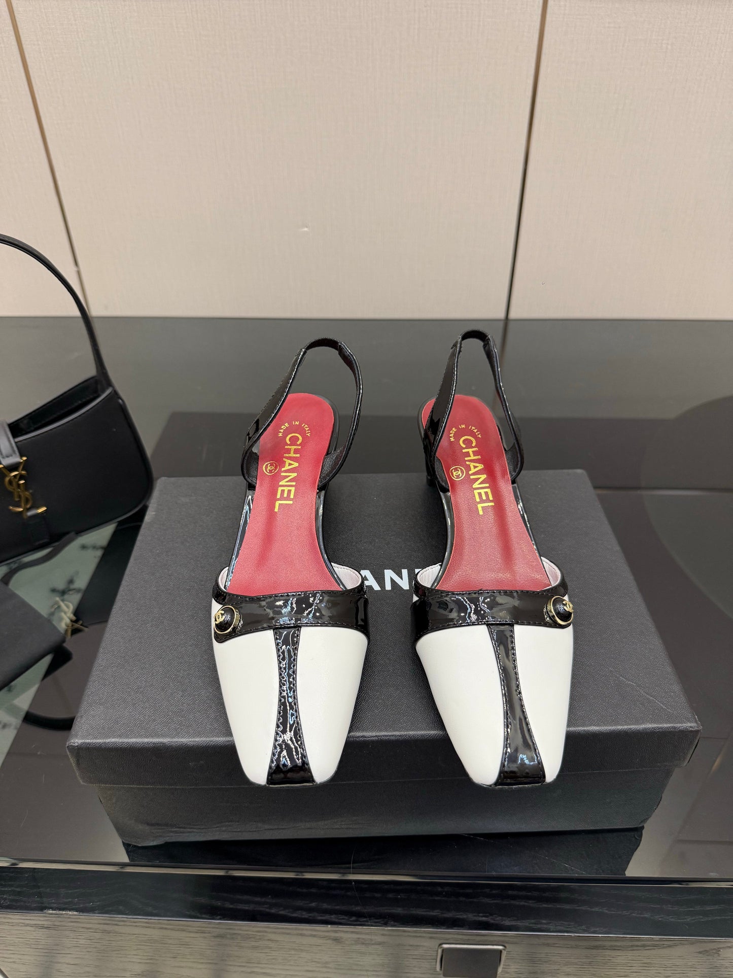Chanel 2026 Slingback Shoes 50mm Patent Leather 791596