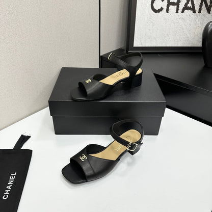 CC 2026 Mary Jane Sandals 45 Black Cowhide 668114
