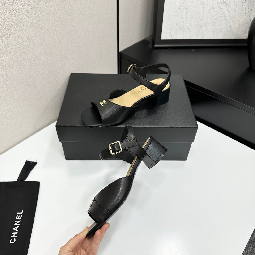 CC 2026 Mary Jane Sandals 45 Black Cowhide 668114