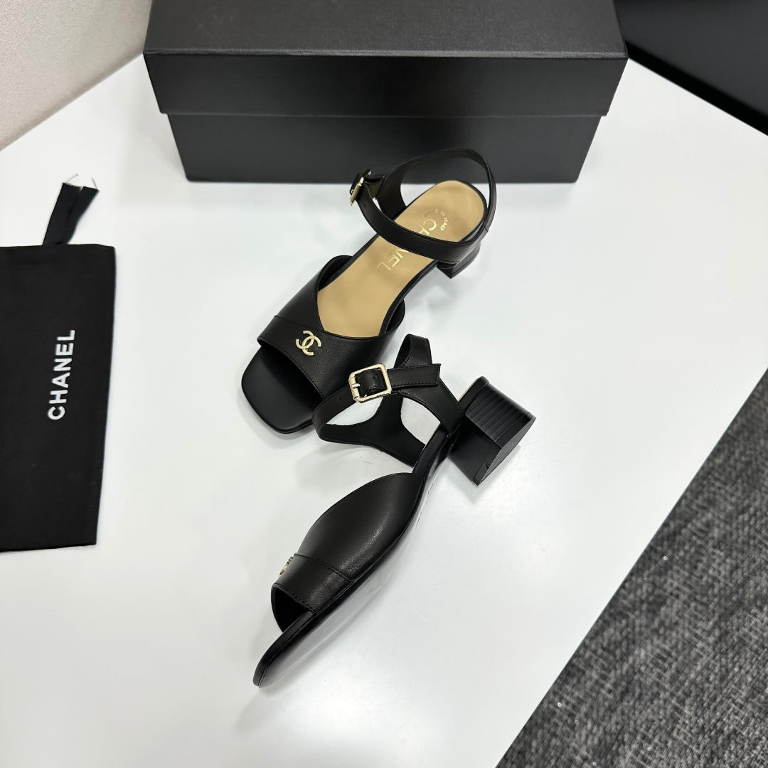 CC 2026 Mary Jane Sandals 45 Black Cowhide 668114