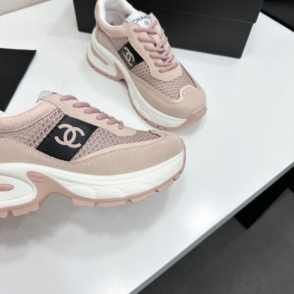 Chanel 2026 Chunky Sneaker 5mm Mesh Suede Calfskin 894908