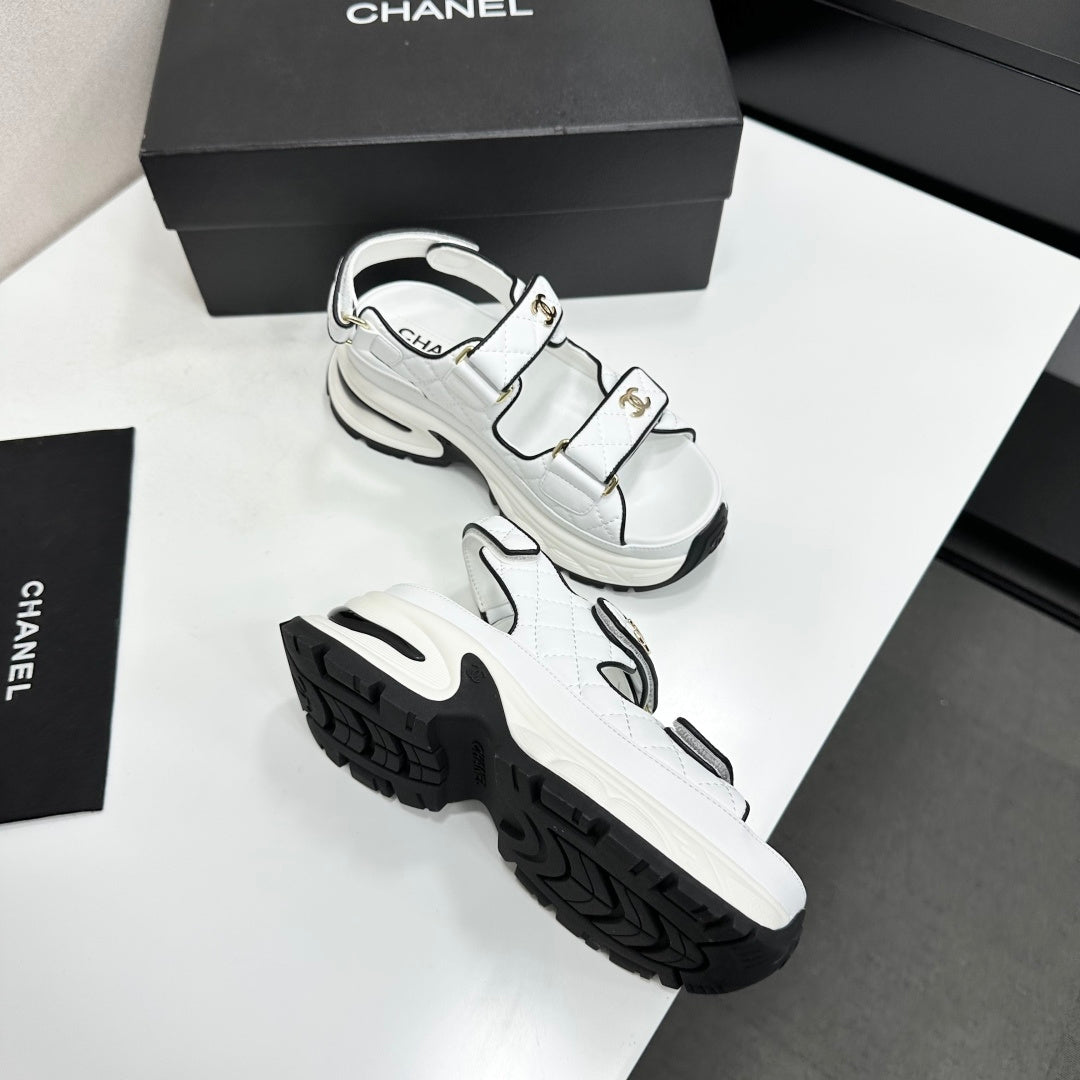 Chanel 2026 Chunky Sport Sandals 65mm Patent Calfskin 894909