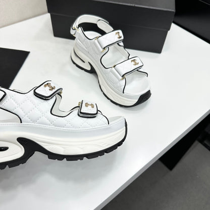 Chanel 2026 Chunky Sport Sandals 65mm Patent Calfskin 894909