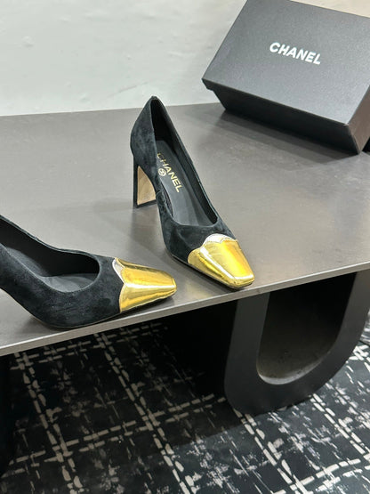 Chanel 2026 Kitten Heels Pumps Leather Sheepskin 832526
