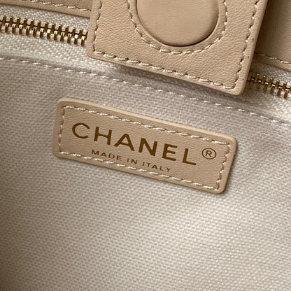 Chanel 2026 Bucket Bag 27.5cm Suede Calfskin