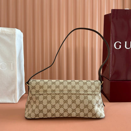 Gucci 2026 Madison Bag 31cm Sand mix Brown Canvas Leather