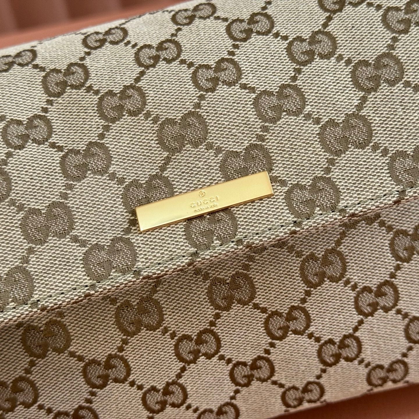 Gucci 2026 Madison Bag 31cm Sand mix Brown Canvas Leather
