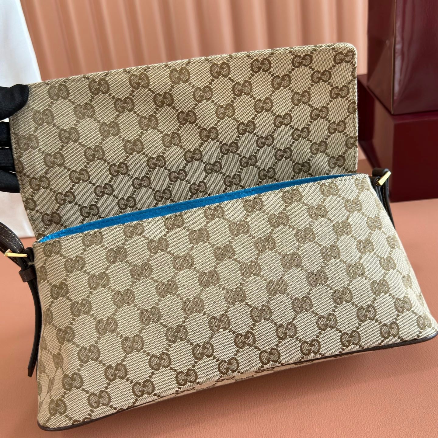 Gucci 2026 Madison Bag 31cm Sand mix Brown Canvas Leather
