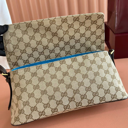 Gucci 2026 Madison Bag 31cm Sand mix Brown Canvas Leather