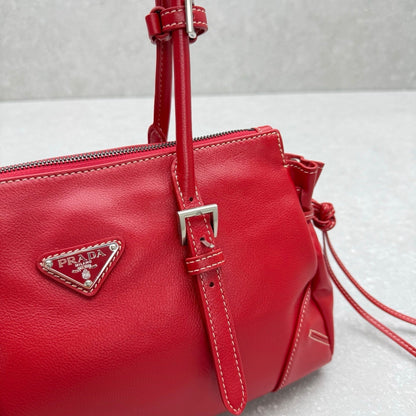 Prada 2026 Soft Medium Shoulder Bag 33cm Calfskin