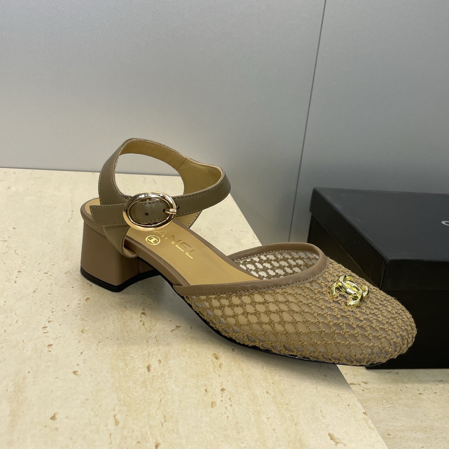 CC 26 Slingback Pump 45mm Mesh Sheepskin