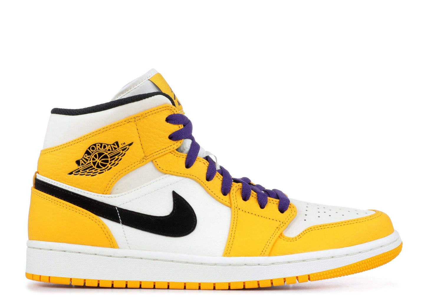 Air Jordan 1 Mid ¡®Lakers¡¯ Revered Footwear Sneakers - Hype Release